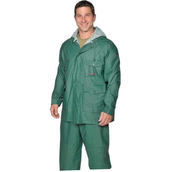 Gemplers 2 Piece Rainsuit W/Hood, Green, Xl 167460-RSXL